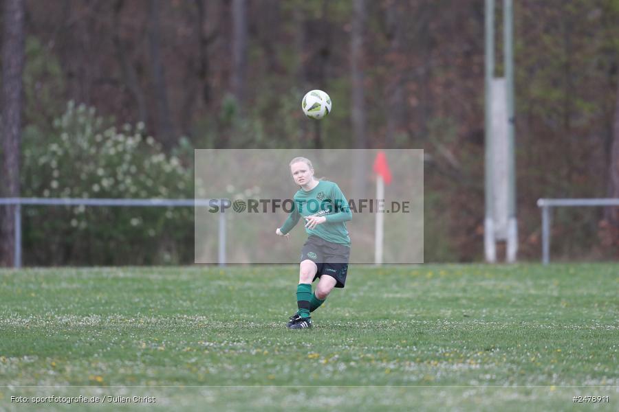 Sportgelände am Uhlberg, Karsbach, 16.04.2025, sport, action, BFV, Frauen Bezirksoberliga, Fussball, 16. Spieltag, SVV, FFC, SV 1928 Veitshöchheim, FFC Adelsberg-Karsbach - Bild-ID: 2478911