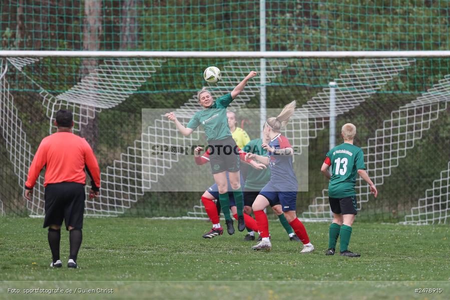Sportgelände am Uhlberg, Karsbach, 16.04.2025, sport, action, BFV, Frauen Bezirksoberliga, Fussball, 16. Spieltag, SVV, FFC, SV 1928 Veitshöchheim, FFC Adelsberg-Karsbach - Bild-ID: 2478915