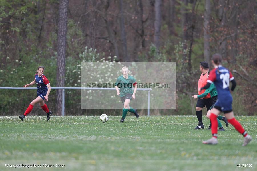 Sportgelände am Uhlberg, Karsbach, 16.04.2025, sport, action, BFV, Frauen Bezirksoberliga, Fussball, 16. Spieltag, SVV, FFC, SV 1928 Veitshöchheim, FFC Adelsberg-Karsbach - Bild-ID: 2478920