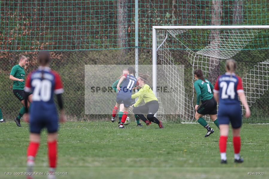 Sportgelände am Uhlberg, Karsbach, 16.04.2025, sport, action, BFV, Frauen Bezirksoberliga, Fussball, 16. Spieltag, SVV, FFC, SV 1928 Veitshöchheim, FFC Adelsberg-Karsbach - Bild-ID: 2478922