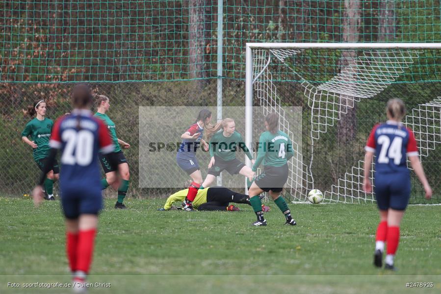 Sportgelände am Uhlberg, Karsbach, 16.04.2025, sport, action, BFV, Frauen Bezirksoberliga, Fussball, 16. Spieltag, SVV, FFC, SV 1928 Veitshöchheim, FFC Adelsberg-Karsbach - Bild-ID: 2478923