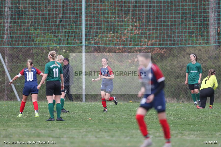 Sportgelände am Uhlberg, Karsbach, 16.04.2025, sport, action, BFV, Frauen Bezirksoberliga, Fussball, 16. Spieltag, SVV, FFC, SV 1928 Veitshöchheim, FFC Adelsberg-Karsbach - Bild-ID: 2478925