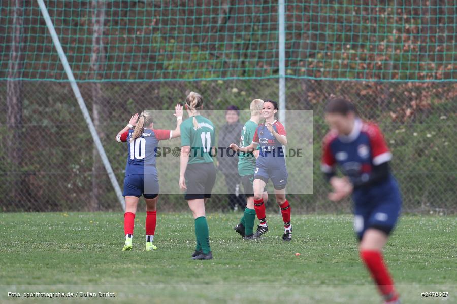 Sportgelände am Uhlberg, Karsbach, 16.04.2025, sport, action, BFV, Frauen Bezirksoberliga, Fussball, 16. Spieltag, SVV, FFC, SV 1928 Veitshöchheim, FFC Adelsberg-Karsbach - Bild-ID: 2478927