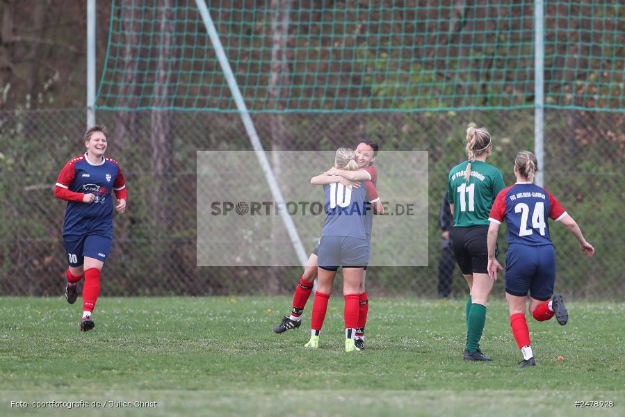 Sportgelände am Uhlberg, Karsbach, 16.04.2025, sport, action, BFV, Frauen Bezirksoberliga, Fussball, 16. Spieltag, SVV, FFC, SV 1928 Veitshöchheim, FFC Adelsberg-Karsbach - Bild-ID: 2478928