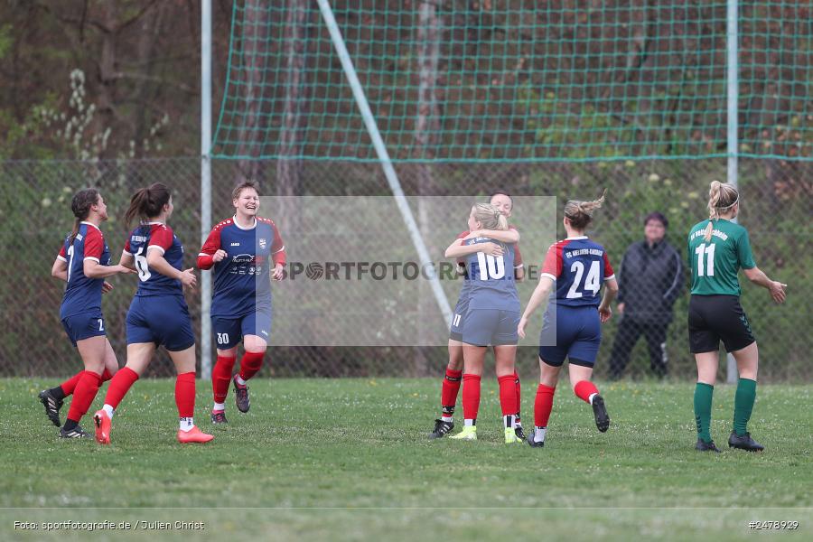 Sportgelände am Uhlberg, Karsbach, 16.04.2025, sport, action, BFV, Frauen Bezirksoberliga, Fussball, 16. Spieltag, SVV, FFC, SV 1928 Veitshöchheim, FFC Adelsberg-Karsbach - Bild-ID: 2478929