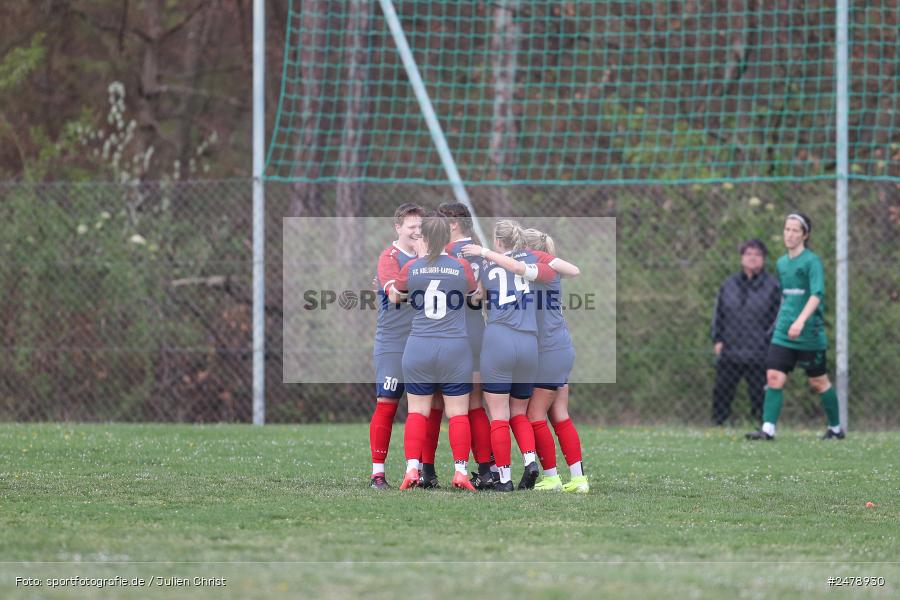 Sportgelände am Uhlberg, Karsbach, 16.04.2025, sport, action, BFV, Frauen Bezirksoberliga, Fussball, 16. Spieltag, SVV, FFC, SV 1928 Veitshöchheim, FFC Adelsberg-Karsbach - Bild-ID: 2478930