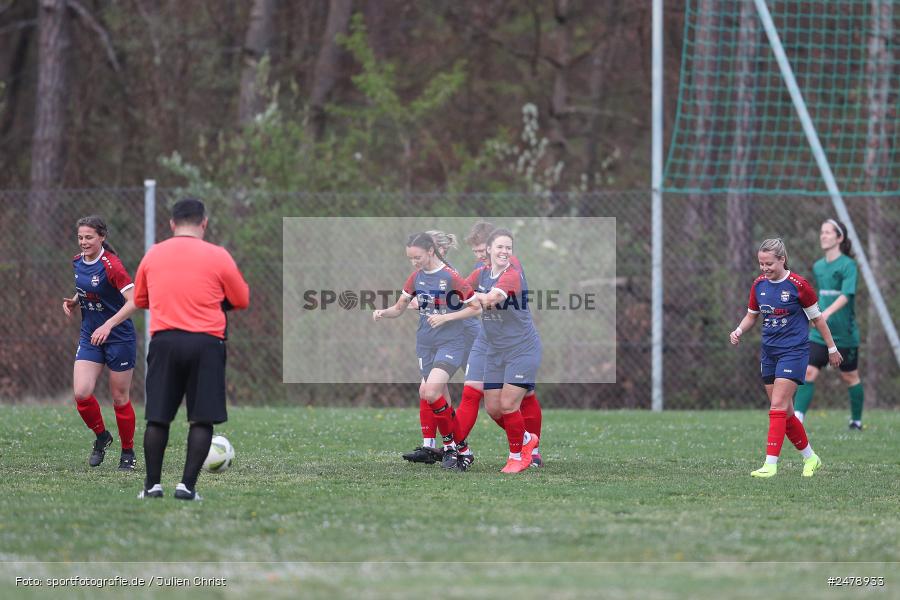 Sportgelände am Uhlberg, Karsbach, 16.04.2025, sport, action, BFV, Frauen Bezirksoberliga, Fussball, 16. Spieltag, SVV, FFC, SV 1928 Veitshöchheim, FFC Adelsberg-Karsbach - Bild-ID: 2478933