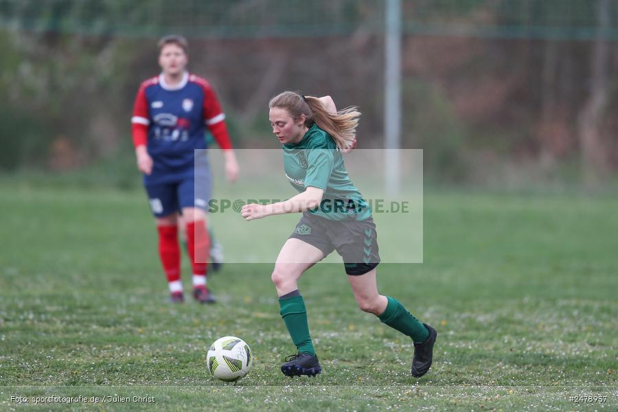 Sportgelände am Uhlberg, Karsbach, 16.04.2025, sport, action, BFV, Frauen Bezirksoberliga, Fussball, 16. Spieltag, SVV, FFC, SV 1928 Veitshöchheim, FFC Adelsberg-Karsbach - Bild-ID: 2478937