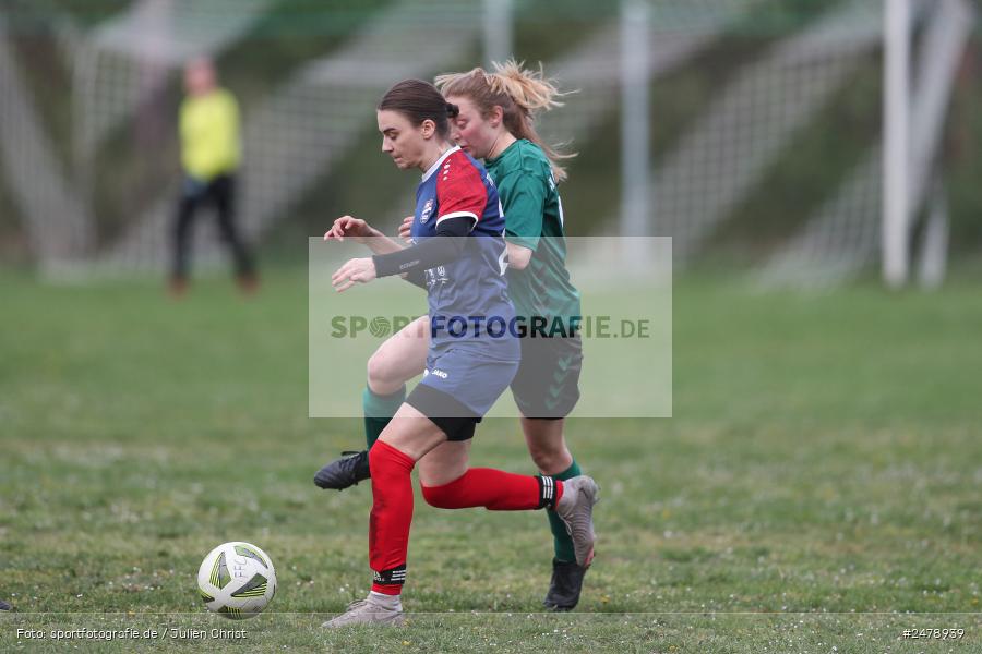 Sportgelände am Uhlberg, Karsbach, 16.04.2025, sport, action, BFV, Frauen Bezirksoberliga, Fussball, 16. Spieltag, SVV, FFC, SV 1928 Veitshöchheim, FFC Adelsberg-Karsbach - Bild-ID: 2478939