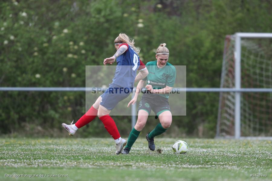 Sportgelände am Uhlberg, Karsbach, 16.04.2025, sport, action, BFV, Frauen Bezirksoberliga, Fussball, 16. Spieltag, SVV, FFC, SV 1928 Veitshöchheim, FFC Adelsberg-Karsbach - Bild-ID: 2478942