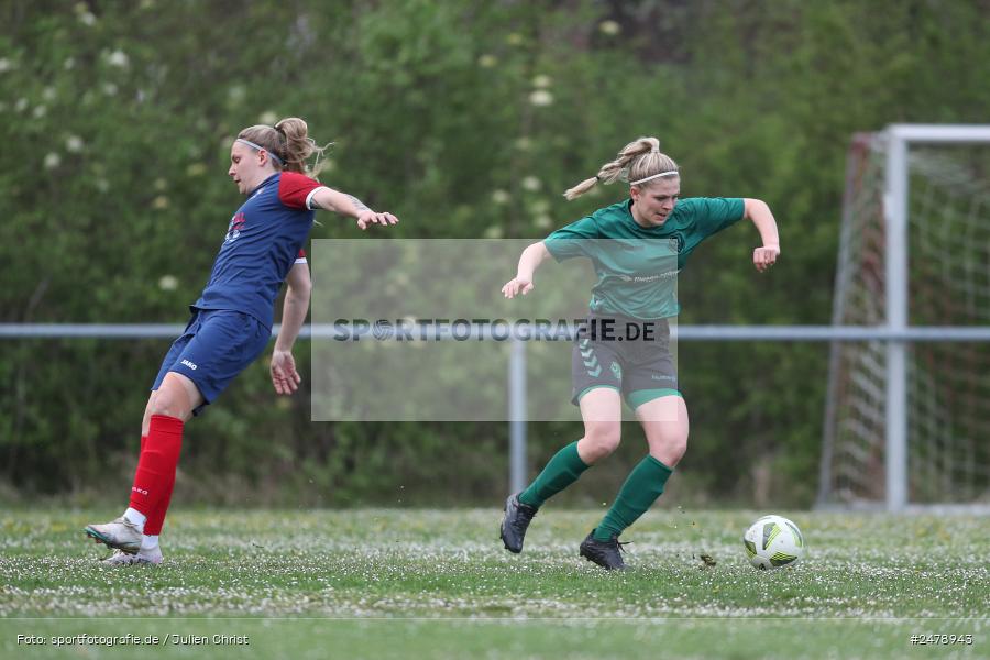 Sportgelände am Uhlberg, Karsbach, 16.04.2025, sport, action, BFV, Frauen Bezirksoberliga, Fussball, 16. Spieltag, SVV, FFC, SV 1928 Veitshöchheim, FFC Adelsberg-Karsbach - Bild-ID: 2478943