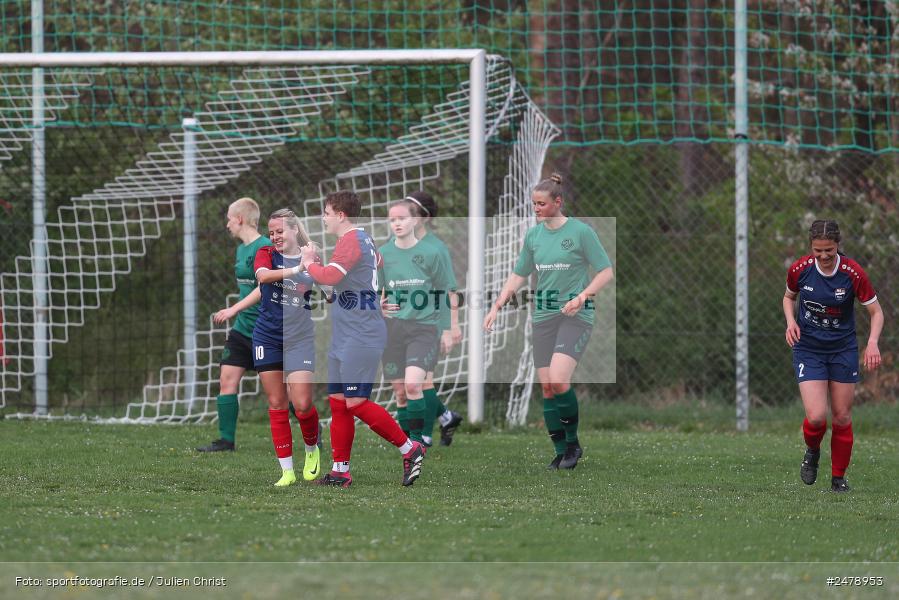 Sportgelände am Uhlberg, Karsbach, 16.04.2025, sport, action, BFV, Frauen Bezirksoberliga, Fussball, 16. Spieltag, SVV, FFC, SV 1928 Veitshöchheim, FFC Adelsberg-Karsbach - Bild-ID: 2478953