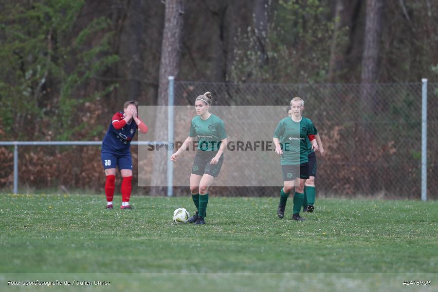 Sportgelände am Uhlberg, Karsbach, 16.04.2025, sport, action, BFV, Frauen Bezirksoberliga, Fussball, 16. Spieltag, SVV, FFC, SV 1928 Veitshöchheim, FFC Adelsberg-Karsbach - Bild-ID: 2478969