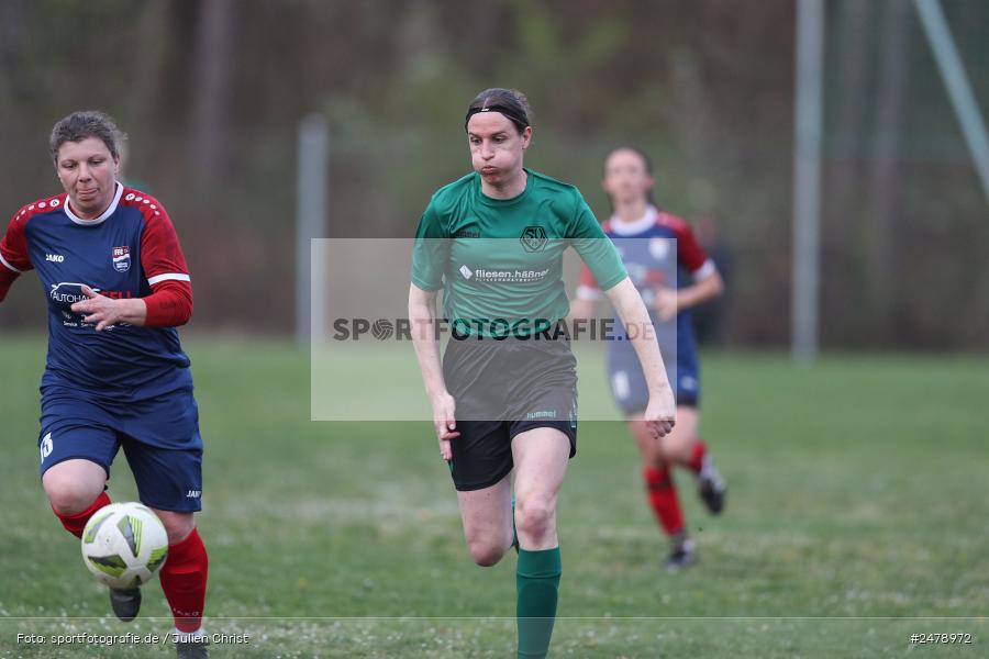 Sportgelände am Uhlberg, Karsbach, 16.04.2025, sport, action, BFV, Frauen Bezirksoberliga, Fussball, 16. Spieltag, SVV, FFC, SV 1928 Veitshöchheim, FFC Adelsberg-Karsbach - Bild-ID: 2478972