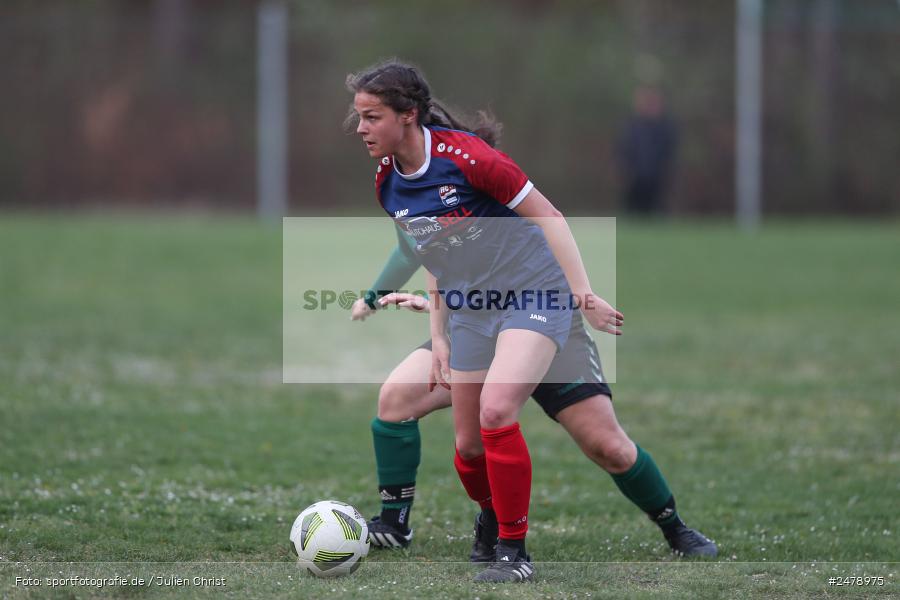 Sportgelände am Uhlberg, Karsbach, 16.04.2025, sport, action, BFV, Frauen Bezirksoberliga, Fussball, 16. Spieltag, SVV, FFC, SV 1928 Veitshöchheim, FFC Adelsberg-Karsbach - Bild-ID: 2478975