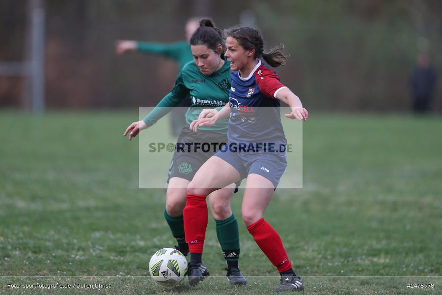Sportgelände am Uhlberg, Karsbach, 16.04.2025, sport, action, BFV, Frauen Bezirksoberliga, Fussball, 16. Spieltag, SVV, FFC, SV 1928 Veitshöchheim, FFC Adelsberg-Karsbach - Bild-ID: 2478978