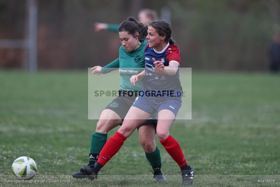 Sportgelände am Uhlberg, Karsbach, 16.04.2025, sport, action, BFV, Frauen Bezirksoberliga, Fussball, 16. Spieltag, SVV, FFC, SV 1928 Veitshöchheim, FFC Adelsberg-Karsbach - Bild-ID: 2478979