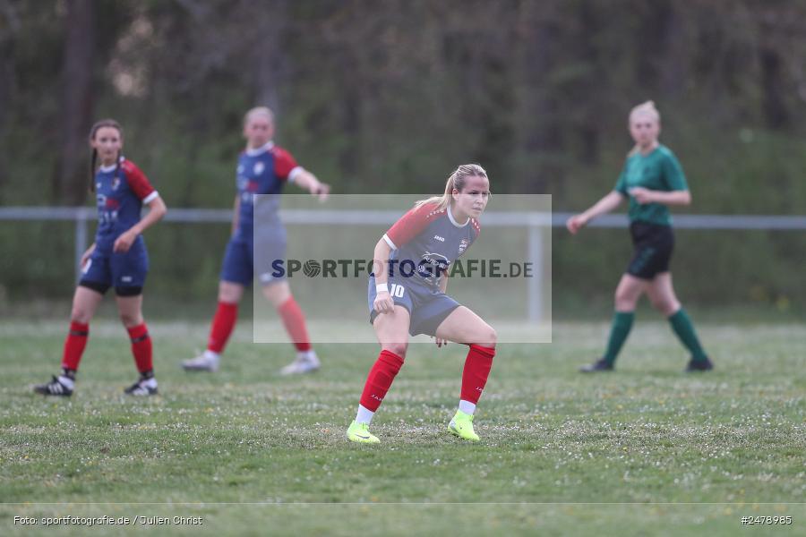 Sportgelände am Uhlberg, Karsbach, 16.04.2025, sport, action, BFV, Frauen Bezirksoberliga, Fussball, 16. Spieltag, SVV, FFC, SV 1928 Veitshöchheim, FFC Adelsberg-Karsbach - Bild-ID: 2478985
