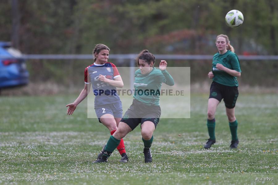 Sportgelände am Uhlberg, Karsbach, 16.04.2025, sport, action, BFV, Frauen Bezirksoberliga, Fussball, 16. Spieltag, SVV, FFC, SV 1928 Veitshöchheim, FFC Adelsberg-Karsbach - Bild-ID: 2478990