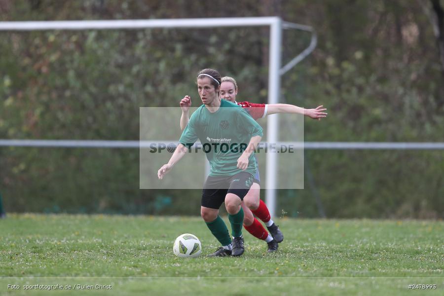 Sportgelände am Uhlberg, Karsbach, 16.04.2025, sport, action, BFV, Frauen Bezirksoberliga, Fussball, 16. Spieltag, SVV, FFC, SV 1928 Veitshöchheim, FFC Adelsberg-Karsbach - Bild-ID: 2478993