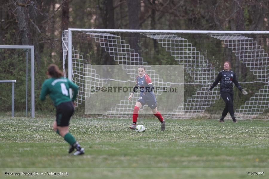 Sportgelände am Uhlberg, Karsbach, 16.04.2025, sport, action, BFV, Frauen Bezirksoberliga, Fussball, 16. Spieltag, SVV, FFC, SV 1928 Veitshöchheim, FFC Adelsberg-Karsbach - Bild-ID: 2478995