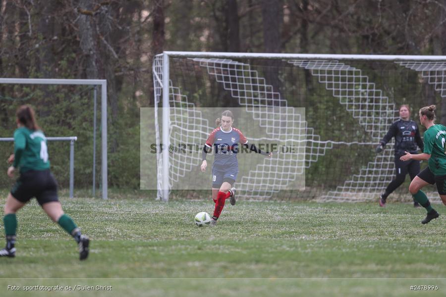 Sportgelände am Uhlberg, Karsbach, 16.04.2025, sport, action, BFV, Frauen Bezirksoberliga, Fussball, 16. Spieltag, SVV, FFC, SV 1928 Veitshöchheim, FFC Adelsberg-Karsbach - Bild-ID: 2478996