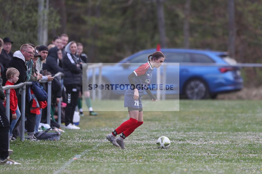 Sportgelände am Uhlberg, Karsbach, 16.04.2025, sport, action, BFV, Frauen Bezirksoberliga, Fussball, 16. Spieltag, SVV, FFC, SV 1928 Veitshöchheim, FFC Adelsberg-Karsbach - Bild-ID: 2478998