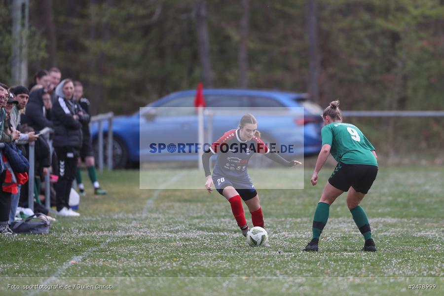 Sportgelände am Uhlberg, Karsbach, 16.04.2025, sport, action, BFV, Frauen Bezirksoberliga, Fussball, 16. Spieltag, SVV, FFC, SV 1928 Veitshöchheim, FFC Adelsberg-Karsbach - Bild-ID: 2478999