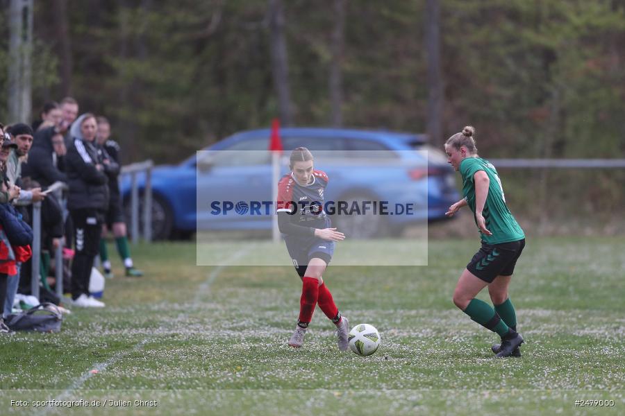Sportgelände am Uhlberg, Karsbach, 16.04.2025, sport, action, BFV, Frauen Bezirksoberliga, Fussball, 16. Spieltag, SVV, FFC, SV 1928 Veitshöchheim, FFC Adelsberg-Karsbach - Bild-ID: 2479000