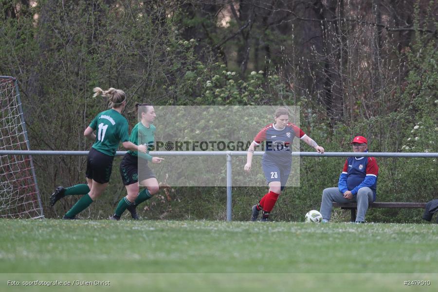 Sportgelände am Uhlberg, Karsbach, 16.04.2025, sport, action, BFV, Frauen Bezirksoberliga, Fussball, 16. Spieltag, SVV, FFC, SV 1928 Veitshöchheim, FFC Adelsberg-Karsbach - Bild-ID: 2479010