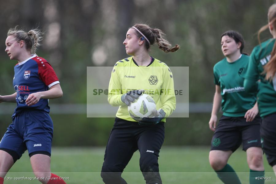 Sportgelände am Uhlberg, Karsbach, 16.04.2025, sport, action, BFV, Frauen Bezirksoberliga, Fussball, 16. Spieltag, SVV, FFC, SV 1928 Veitshöchheim, FFC Adelsberg-Karsbach - Bild-ID: 2479011