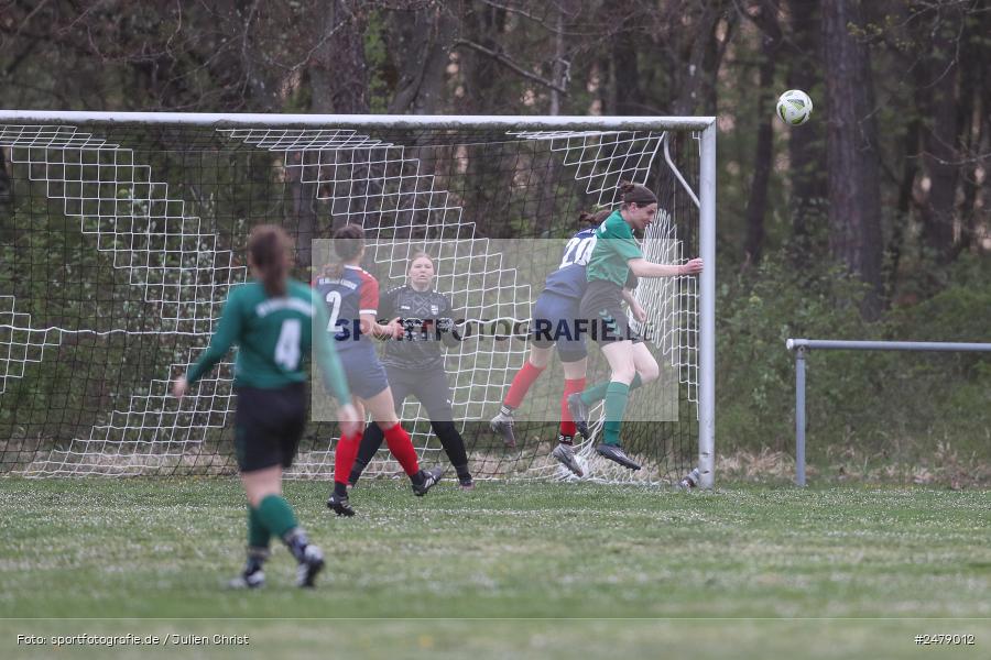 Sportgelände am Uhlberg, Karsbach, 16.04.2025, sport, action, BFV, Frauen Bezirksoberliga, Fussball, 16. Spieltag, SVV, FFC, SV 1928 Veitshöchheim, FFC Adelsberg-Karsbach - Bild-ID: 2479012