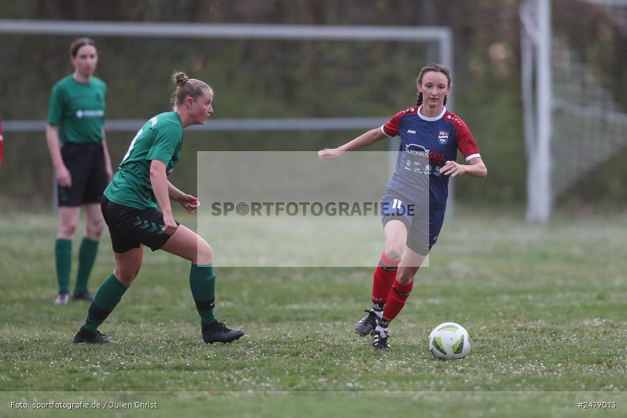 Sportgelände am Uhlberg, Karsbach, 16.04.2025, sport, action, BFV, Frauen Bezirksoberliga, Fussball, 16. Spieltag, SVV, FFC, SV 1928 Veitshöchheim, FFC Adelsberg-Karsbach - Bild-ID: 2479013