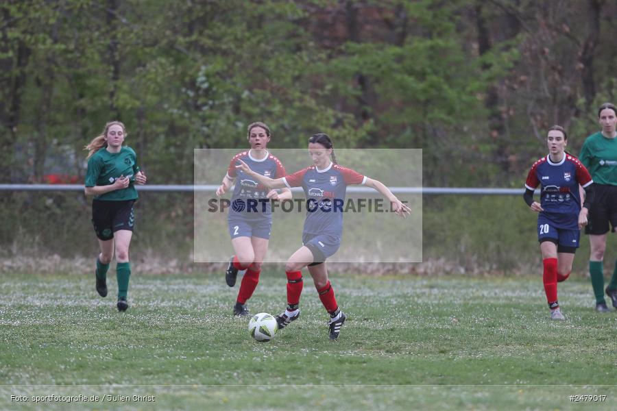 Sportgelände am Uhlberg, Karsbach, 16.04.2025, sport, action, BFV, Frauen Bezirksoberliga, Fussball, 16. Spieltag, SVV, FFC, SV 1928 Veitshöchheim, FFC Adelsberg-Karsbach - Bild-ID: 2479017