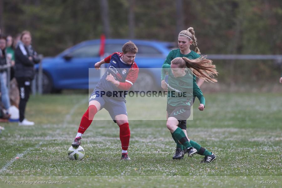 Sportgelände am Uhlberg, Karsbach, 16.04.2025, sport, action, BFV, Frauen Bezirksoberliga, Fussball, 16. Spieltag, SVV, FFC, SV 1928 Veitshöchheim, FFC Adelsberg-Karsbach - Bild-ID: 2479018