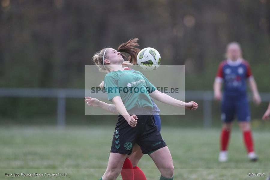 Sportgelände am Uhlberg, Karsbach, 16.04.2025, sport, action, BFV, Frauen Bezirksoberliga, Fussball, 16. Spieltag, SVV, FFC, SV 1928 Veitshöchheim, FFC Adelsberg-Karsbach - Bild-ID: 2479022