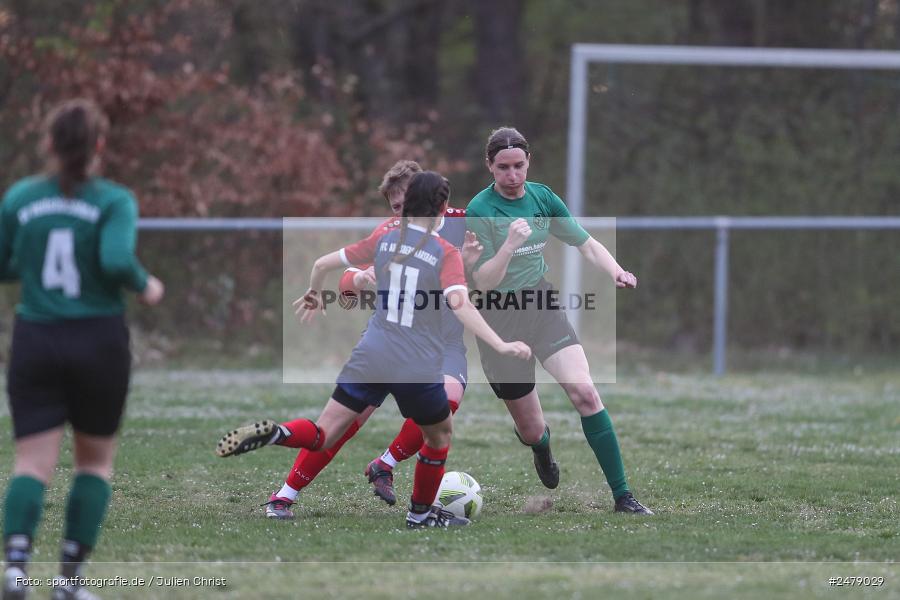Sportgelände am Uhlberg, Karsbach, 16.04.2025, sport, action, BFV, Frauen Bezirksoberliga, Fussball, 16. Spieltag, SVV, FFC, SV 1928 Veitshöchheim, FFC Adelsberg-Karsbach - Bild-ID: 2479029