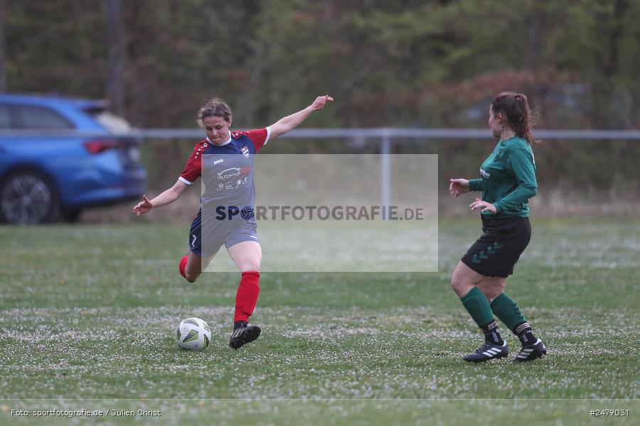 Sportgelände am Uhlberg, Karsbach, 16.04.2025, sport, action, BFV, Frauen Bezirksoberliga, Fussball, 16. Spieltag, SVV, FFC, SV 1928 Veitshöchheim, FFC Adelsberg-Karsbach - Bild-ID: 2479031