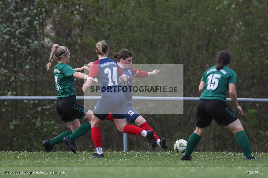 Sportgelände am Uhlberg, Karsbach, 16.04.2025, sport, action, BFV, Frauen Bezirksoberliga, Fussball, 16. Spieltag, SVV, FFC, SV 1928 Veitshöchheim, FFC Adelsberg-Karsbach - Bild-ID: 2479032