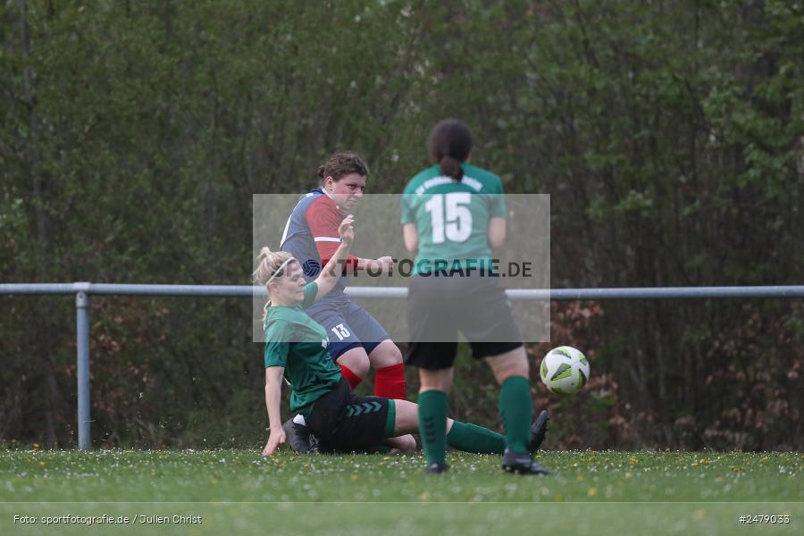 Sportgelände am Uhlberg, Karsbach, 16.04.2025, sport, action, BFV, Frauen Bezirksoberliga, Fussball, 16. Spieltag, SVV, FFC, SV 1928 Veitshöchheim, FFC Adelsberg-Karsbach - Bild-ID: 2479033