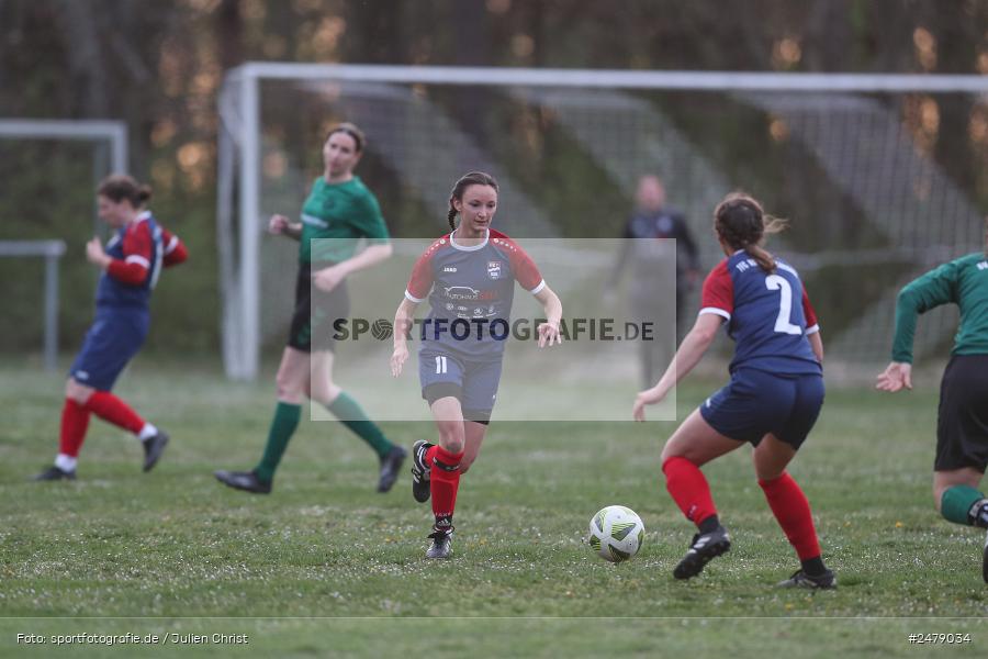 Sportgelände am Uhlberg, Karsbach, 16.04.2025, sport, action, BFV, Frauen Bezirksoberliga, Fussball, 16. Spieltag, SVV, FFC, SV 1928 Veitshöchheim, FFC Adelsberg-Karsbach - Bild-ID: 2479034