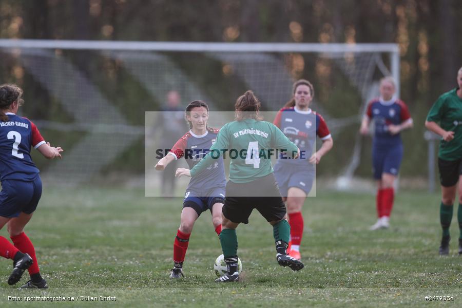 Sportgelände am Uhlberg, Karsbach, 16.04.2025, sport, action, BFV, Frauen Bezirksoberliga, Fussball, 16. Spieltag, SVV, FFC, SV 1928 Veitshöchheim, FFC Adelsberg-Karsbach - Bild-ID: 2479036