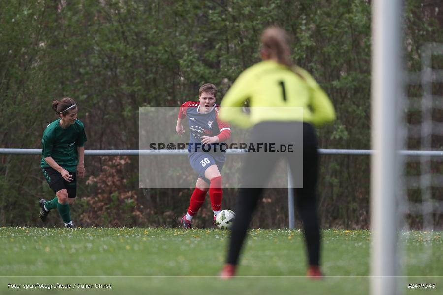 Sportgelände am Uhlberg, Karsbach, 16.04.2025, sport, action, BFV, Frauen Bezirksoberliga, Fussball, 16. Spieltag, SVV, FFC, SV 1928 Veitshöchheim, FFC Adelsberg-Karsbach - Bild-ID: 2479043