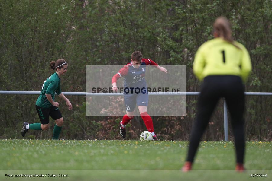 Sportgelände am Uhlberg, Karsbach, 16.04.2025, sport, action, BFV, Frauen Bezirksoberliga, Fussball, 16. Spieltag, SVV, FFC, SV 1928 Veitshöchheim, FFC Adelsberg-Karsbach - Bild-ID: 2479044
