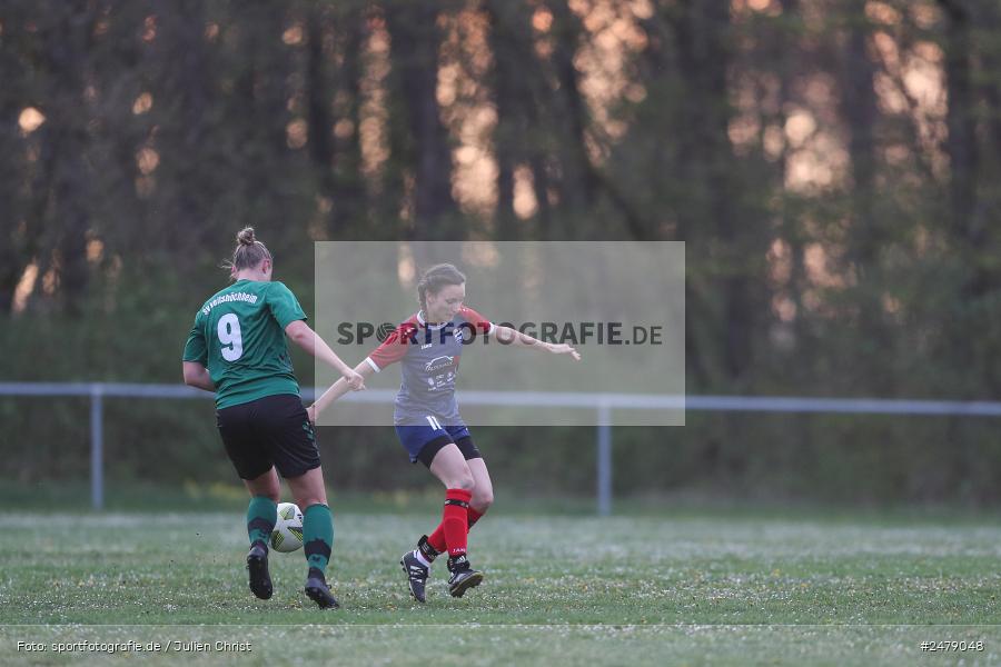 Sportgelände am Uhlberg, Karsbach, 16.04.2025, sport, action, BFV, Frauen Bezirksoberliga, Fussball, 16. Spieltag, SVV, FFC, SV 1928 Veitshöchheim, FFC Adelsberg-Karsbach - Bild-ID: 2479048