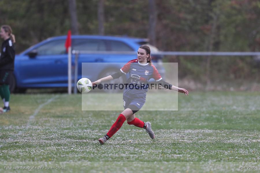 Sportgelände am Uhlberg, Karsbach, 16.04.2025, sport, action, BFV, Frauen Bezirksoberliga, Fussball, 16. Spieltag, SVV, FFC, SV 1928 Veitshöchheim, FFC Adelsberg-Karsbach - Bild-ID: 2479065