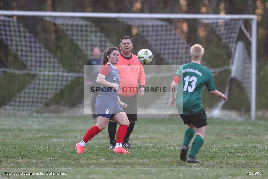Sportgelände am Uhlberg, Karsbach, 16.04.2025, sport, action, BFV, Frauen Bezirksoberliga, Fussball, 16. Spieltag, SVV, FFC, SV 1928 Veitshöchheim, FFC Adelsberg-Karsbach - Bild-ID: 2479067