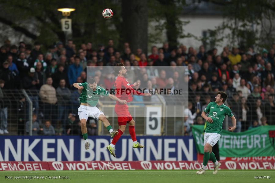 Sachs-Stadion, Schweinfurt, 17.04.2025, sport, action, BFV, Regionalliga Bayern, Fussball, 29. Spieltag, FCB, FCS, FC Bayern München II, 1. FC Schweinfurt 1905 - Bild-ID: 2479110