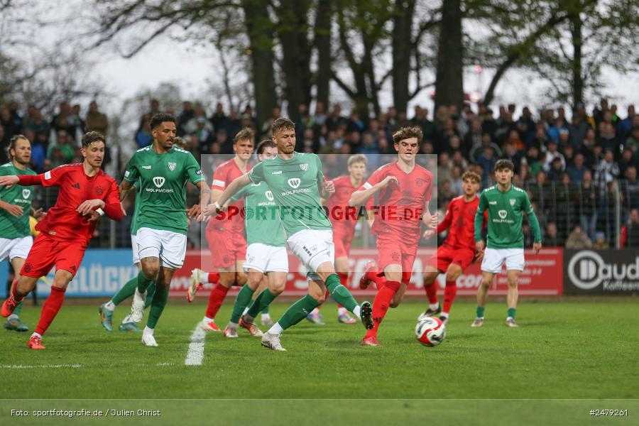 sport, action, Schweinfurt, Sachs-Stadion, Regionalliga Bayern, Fussball, FCS, FCB, FC Bayern München II, BFV, 29. Spieltag, 17.04.2025, 1. FC Schweinfurt 1905 - Bild-ID: 2479261