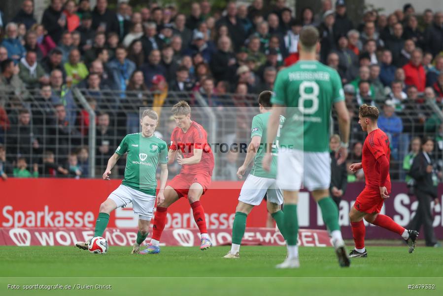sport, action, Schweinfurt, Sachs-Stadion, Regionalliga Bayern, Fussball, FCS, FCB, FC Bayern München II, BFV, 29. Spieltag, 17.04.2025, 1. FC Schweinfurt 1905 - Bild-ID: 2479332 sport, action, Schweinfurt, Sachs-Stadion, Regionalliga Bayern, Fussball, FCS, FCB, FC Bayern München II, BFV, 29. Spieltag, 17.04.2025, 1. FC Schweinfurt 1905 - Bild-ID: 2479332